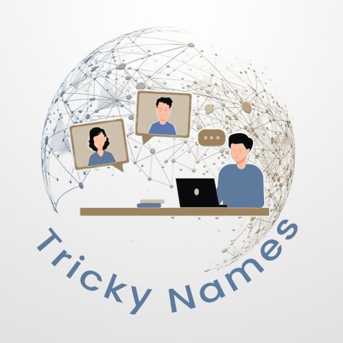Logo for the TrickyNames website.